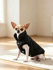 PETSIN 1PC Autumn/Winter Warm Pet Jacket Cat Dog Universal Pets Coat Outdoor Windproof Apparel Sweater For Cat Dog Suitable For Medium & Small Dogs - Multicolor - View 8