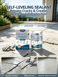 Waterproof Grout Adhesive, Waterproof And Anti-Seepage Tile Floor Crack Filler And Repair Glue For Home Use - A - View 2