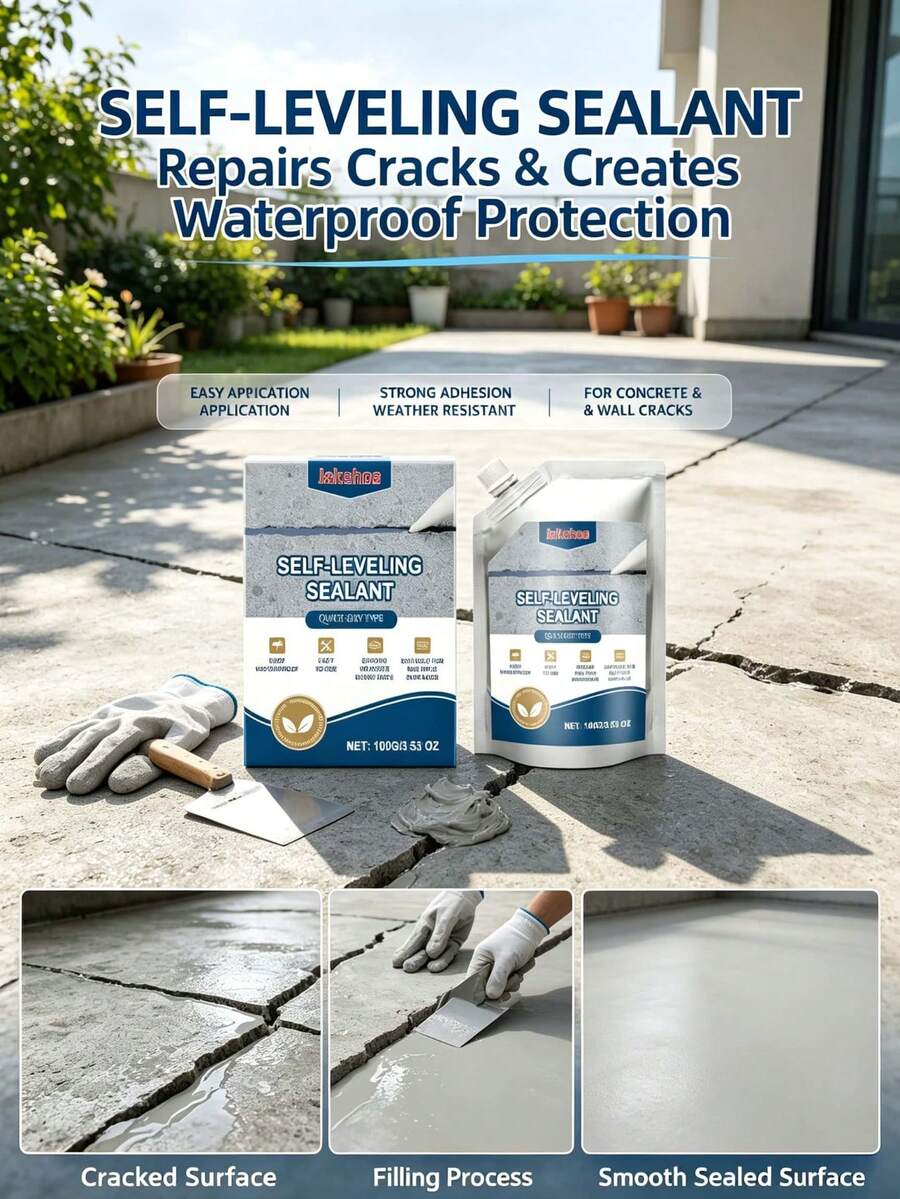 Waterproof Grout Adhesive, Waterproof And Anti-Seepage Tile Floor Crack Filler And Repair Glue For Home Use
