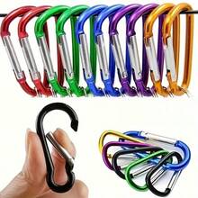 Carabiner Backpack Water Bottle Quick Clip Multi-Function D-Shaped Spring Hook Outdoor Climbing Hook - One Size - View 2