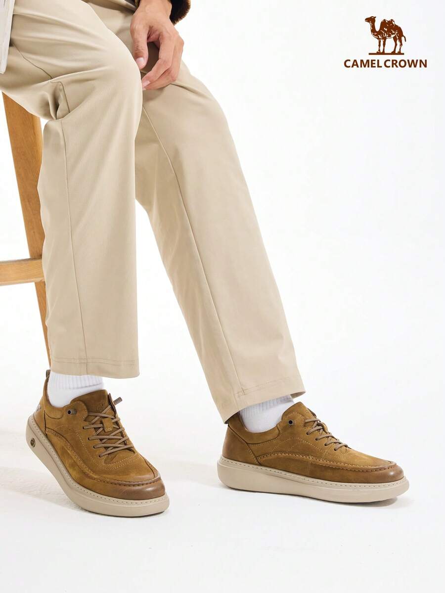 CAMEL CROWN Men's Outdoor Running Shoes, Summer Anti-Slip Comfortable Casual Versatile Jogging Sports Shoes - Khaki - View 1