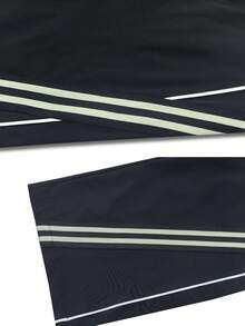 Men's Casual Loose Straight Leg Sweatpants, Spring/Autumn Fashion Sports Long Pants - Black - View 4