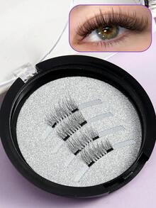 1 Pair Magnetic False Eyelashes, Soft Fur Material, Portable Storage Box - View 7