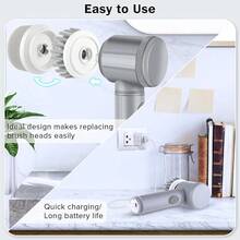 Rechargeable Electric Cordless Cleaning Brush Spin Scrubber Turbo Scrub Cleaner - Handheld Scrubber - View 8