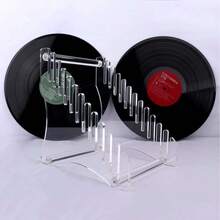 Acrylic Transparent Detachable Storage Rack, Tiered Floating Shelf, Vinyl Record Storage Display Stand - 1PC - View 4
