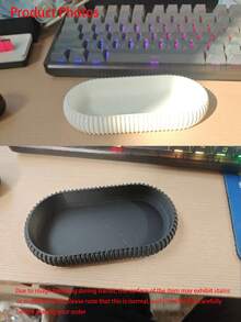 Oval Multifunctional Storage Tray, Matte Japanese Style Small Key Tray/Storage Dish, Minimalist Storage Plate, Suitable For Entryway, Vanity, Bathroom And Office Desk Decoration, Multi-Purpose Jewelry Tray, Jewelry Holder - Multicolor - View 8