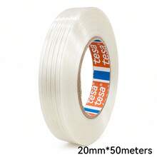 Băng keo sợi Tesa, băng keo gia cố sợi thủy tinh chịu lực nặng, băng keo dính trong suốt độ bền kéo cao dùng để đóng gói hộp, buộc bó và sửa chữa - Tròn - Xem 12