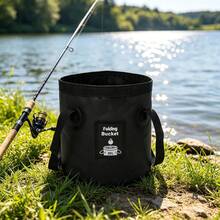 20L Collapsible Water Bucket With Carry Handle, Portable Folding Camping Bucket For Fishing, Car Washing, Hiking, Picnic And Emergency Water Storage - Multicolor - View 2