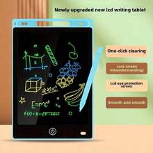 1pc 12-Inch Colorful LCD Writing Tablet, Doodle Drawing Board, Home Message Board, Multi-Functional Office Stationery - Multicolor - View 4