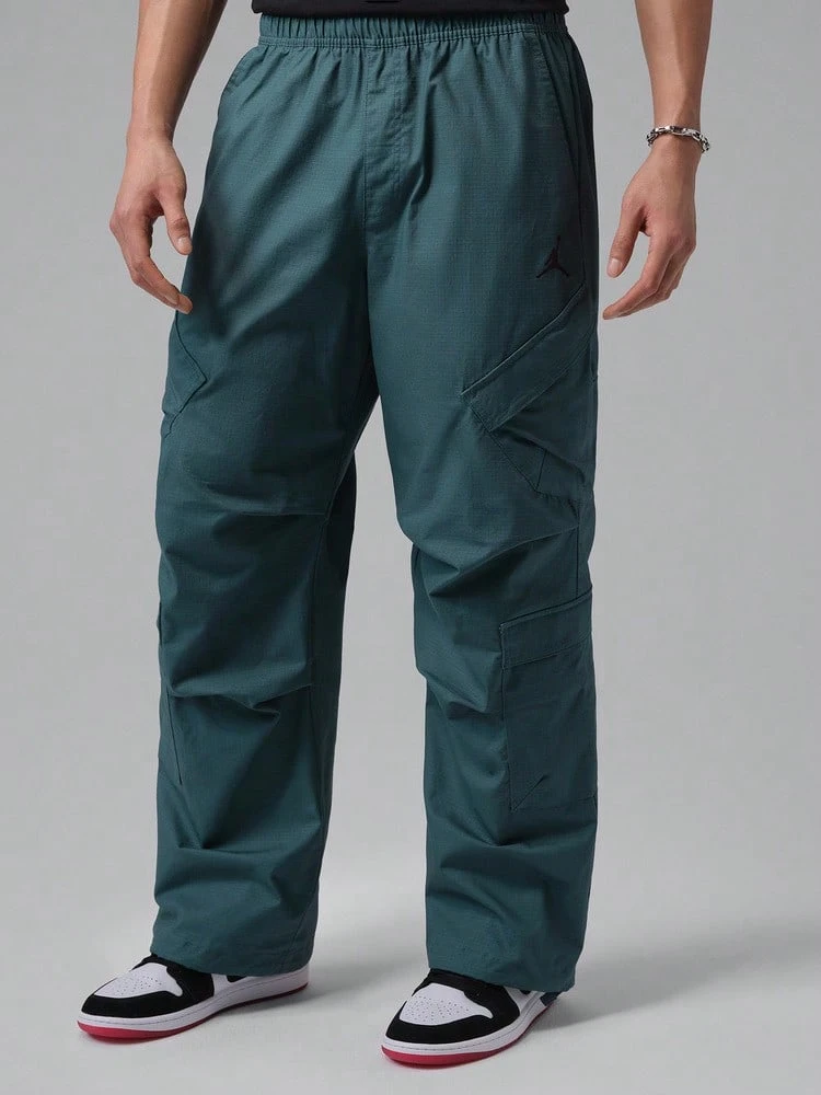 Jordan Celana Panjang Olahraga Tenun AS FLT Pria HV0531-031 - Dark Green - View 1