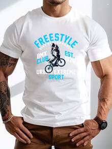 Men's Pure Cotton Short-Sleeve T-Shirt Casual Summer Breathable Soft Relaxed Fit Everyday Basic Tee - 白色 - 查看 6