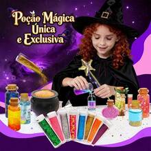 Laboratório De Química Infantil Poções Mágicas com 20 Frascos, Caldeirão e Glitter - Multicolorido - Visão 4