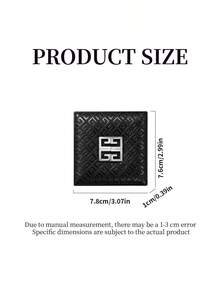 Givenchy Parfums Black 4G Logo Square Compact Makeup Mirror Portable Travel Hand Mirror - Black - View 8