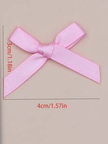 50pcs/Pack DIY Finished Colorful Ribbon Bows, Gift Packaging Decoration, Handmade Card Decoration, Hair Accessories, Balloon Bows, Wedding Party Decoration, Room Decoration, Home Decor - A - View 6