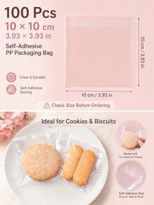 Transparent Self-Adhesive Baking Packaging Bags, Multiple Sizes OPP Dessert Bags, Suitable For Cookies, Pastries And Handmade Snacks, National Day Gift Giving Event, Saudi Arabia National Day - Multicolor - View 18