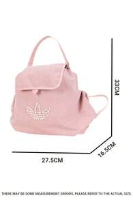 Adidas Women's Outdoor Lightweight Backpack PEARLBEADS BP 26 Summer New Pink Pearl Decor Handheld Backpack KW1271 - Miracle Purple Powder - View 3
