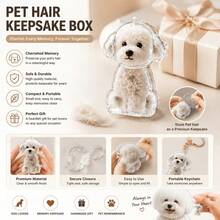 2pcs Pet Hair Commemorative Keychain Pendant, Cute Transparent Dog Hair Collection, Creative Dog Shaped Keychain Designed Specifically For Collecting Pet Hair, Can Be Used As A Souvenir - Multicolor - View 8