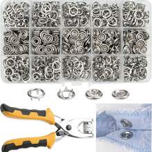 11mm Metal Button Set With Tool Plier For Easy Application On Multiple Fabrics Corrosion Resistant Snaps Button - A - View 4