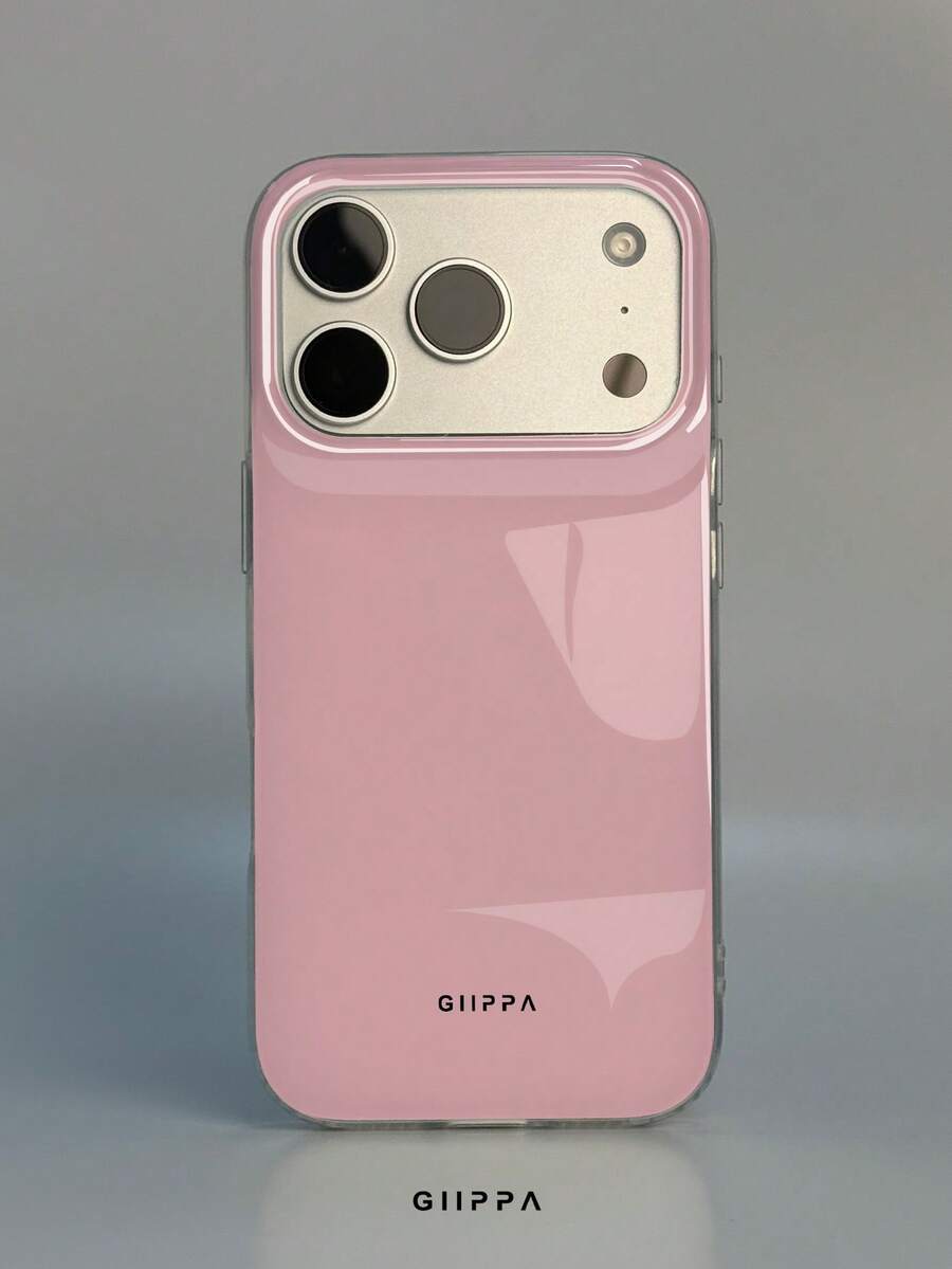 GIIPPA 1件淺粉色純色圖案設計手機殼,適用於Phone 17 Pro Max,兼容Phone 16 Pro Max、15 Pro Max、14 Pro Max,韓系高端時尚趣味手機殼,適合11/12/13/14/15/16 Pro Max Plus,男女皆宜的優雅設計,聖誕節、情人節、復活節、婚禮季和生日送給女友的完美禮物! - 淺粉色 - 查看 1