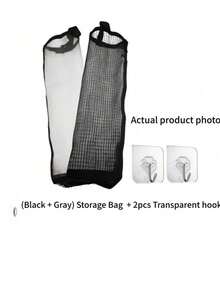 1pc Plastic Bag Storage Rack, Kitchen Storage, Suitable For Kitchen And Behind Door Storage, Kitchen Storage, Kitchen Essentials, Kitchen Accessories, Bathroom, Storage And Organization, Home Decor, Kitchen Decor - Multicolor - View 13