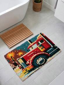 Latch Hook Kit For Adults & Beginners. Includes Mesh Base, Thread & Hook. Cold Winter Series. Great For Cross Stitch & Sofa Decor. Perfect Holiday Gift. Home, Garden Or Office. 39x57cm/15.3x22.44in. - Cold Winter Series - View 6