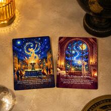 The Starry Night Oracle Cards,A 44-Card Deck,Star Dream Weaving Light Oracle Cards. - Royal Blue - View 7