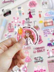 50 buah Stiker Reagen Kimia untuk Casing Ponsel, Kulkas, Perencana, Buku Harian, Gitar, Album Foto, Koper, Helm, Skateboard, Laptop, Perekat Mandiri - Reagen kimia - View 5