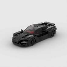 White/Red/Black MOC Supercar Racing Classic Building Block Car Model Toy Set, Educational Creative Toy For Children, DIY Car Model Kit For Adults, City Tech Champion Cup Series, Suitable As Birthday, Halloween, Christmas Gift For Boyfriend, Husband, Children, And For Collection And Home Decoration - Model - View 10