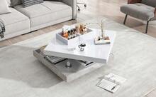 Coffee Table White Made Of Wood For Living Room And Lounge - 白色 - 查看 6