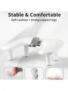 Professional U-Shaped Adjustable Nail Arm Rest, Ergonomic Manicure Hand Pillow With Detachable Soft PU Leather Cushion, Tiltable Non-Slip Wrist Support Stand For Nail Salon, Home Use, Nail Artists & Starters, Perfect Gift For Nail Technicians - Multicolor - View 5