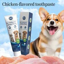 PC Petclear Pet Toothpaste, 2 Flavors Available: Chicken And Milk, Uses Pet-Favorite Chicken Flavor To Reduce Pet Resistance To Brushing, Making The Brushing Process Smoother And Solving The Difficulty For Pet Owners To Brush Their Pets' Teeth - Blue and White - View 7