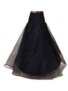 Black Mermaid Wedding Petticoat Crinoline Underskirt Slip - Multicolor - View 5