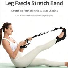 Portable Foot-Operated Pull-Up Bar, Multi-Function Abdominal Shaping Rope, Sit-Up Assistant, High Elasticity Unisex Yoga Training Equipment, Home Arm, Leg And Waist Shaping Fitness Tool - Black - View 2
