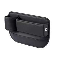 1 Peça Caixa de Armazenamento de Assento de Carro Multiuso com Porta-Copos, Caixa de Armazenamento do Console Central do Carro, Caixa Organizadora Feminina, Essencial para Viagens - A - Visão 10