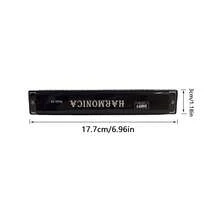1pc Metal 24-Hole C-Key 6-Color Double-Row Harmonica, Student Gift, Early Education Children's Musical Instrument For Beginners - Black - View 2