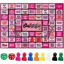 1pc Adult Drinking Game Mat With Game Pieces, Multi-Functional Party Entertainment Set, Suitable For Night Games, Birthday Parties, Family Gatherings And Casual Get-Togethers, Birthday Party Supplies - Party Board Games - View 1