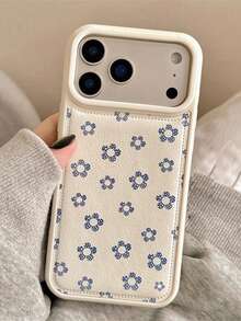 Minimalist Bow Pattern Padded Textile Fashion 1pc Flower Phone Case Compatible With IPhone 17/17Air/17Pro/17Promax, 16/16Plus/16Pro/16Promax, 15/15Plus/15Pro/15Promax, 14/14Plus/14Pro/14Promax, 13/13Pro/13Promax, 12/12Pro/12Promax, 11/11Pro Max, Stylish Padded Full Coverage Anti-Drop Protective Cover Spring Birthday Gift - Multicolor - View 76