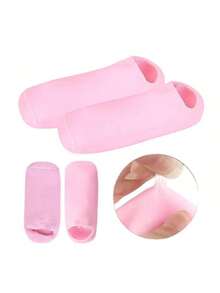 Moisturizing Socks, Gel SPA Moisturizing Therapy Socks, Soften And Repair Dry Cracked Hand And Foot Skin Care, Effectively Repair Dry Cracked Hand And Foot Skin - Pink - View 5
