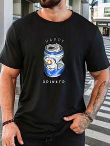 Men T-Shirts - Black - View 1