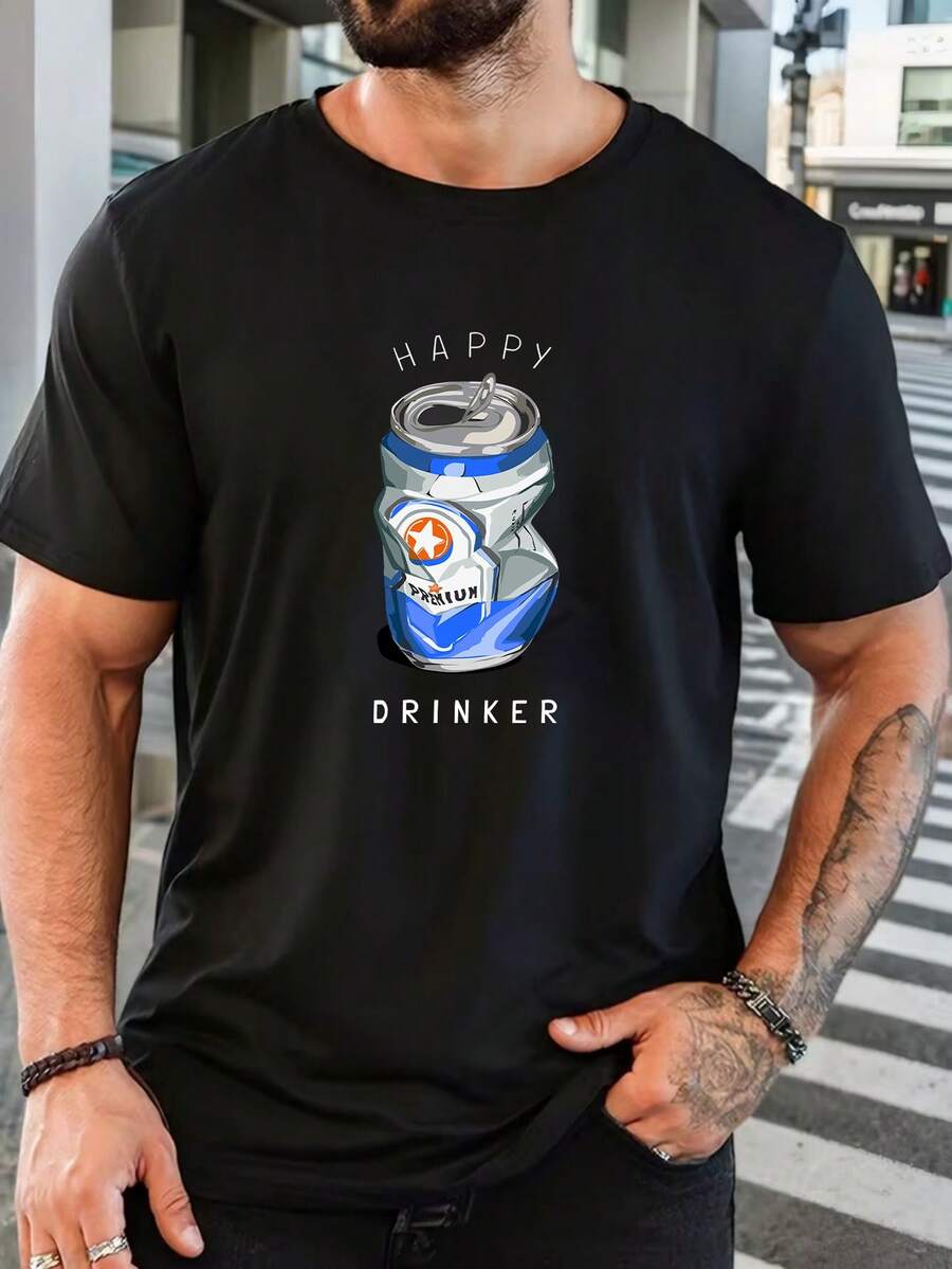 Men T-Shirts - Black - View 1