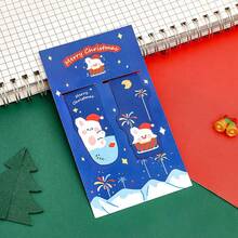 Winter Cartoon Snowman Magnetic Book Clip Christmas Reading Stationery Gift - A - View 4