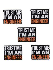 Funny Engineer Quote Brooch – Trust Me Enamel Pin For Bag Jacket Accessories - Multicolor - View 9