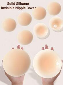SHEIN Reusable Silicone Nipple Covers Invisible Self-Adhesive Breast Pasties Ultra Thin Seamless Nipple Stickers No Show Bra Women Intimates - Multicolor - View 1
