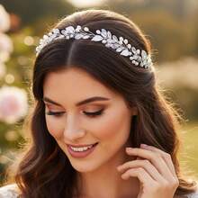 1pc Casual Party Elegant ABS Plastic (ABS Resin) Headband Bridal Wedding Hair Accessory For All Seasons - Multicolor - View 6