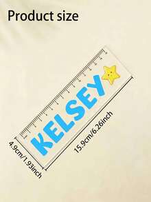 Personalized Custom Name Ruler - Colorful Letter Design, Durable, Lightweight And Fade-Resistant. Suitable For Office, Study And Daily Use. Perfect Gift For Back To School, Graduation, Christmas, Teacher's Day And Birthday. Loved By Teachers And Learners - Multicolor - View 8