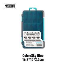 Kotak Perlengkapan Pancing Magnetik KINGDOM 12 Kompartemen dengan Sekat yang Dapat Diatur, Kotak Penyimpanan Umpan dan Kait Pancing dengan Penutup Magnet Terintegrasi untuk Kait Pancing, Umpan, dan Aksesoris - MultiWarna - View 11