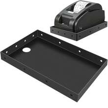 Ecliptica - 1 bandeja y estante para impresora térmica POS  de cocina, estante de montaje en pared o borde de 10.24 x 6.5 pulgadas con 4 agujeros de montaje por lado, soporte para - Multicolor - Ver 1