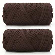 1/2pcs Premium T-Shirt Yarn, 400g (200g*2), 2 Packs High Elasticity Knitted Fabric Yarn, High Elasticity Rope Yarn, Crochet Yarn, Suitable For Handmade Bags, Baskets, Carpets, Shoes - Multicolor - View 80