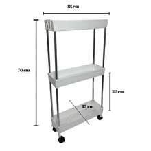 Storage Carts - 3 raflı - 76x38x13cm - Görünüm 1