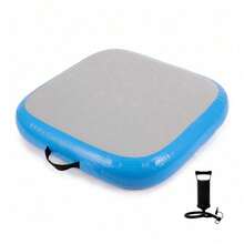 Inflatable Air Barrel Tumbling Mat Gymnastics Training Equipment With Pump For Home Use - Blue - View 8